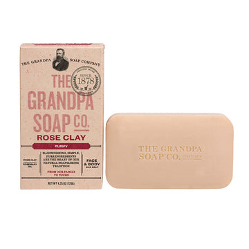 GRANDPA SOAP CO.  - ROSE CLAY SOAP (4.25 oz)