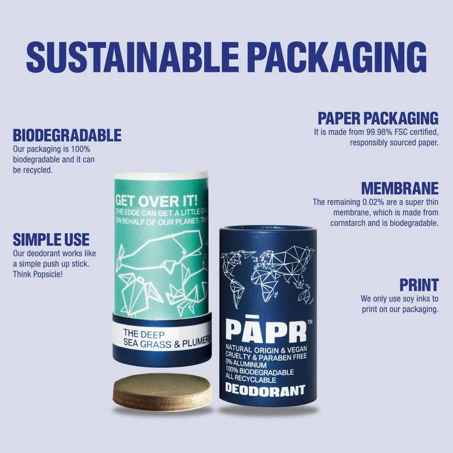 PAPR The Deep - Seagrass & Plumeria - Deodorant