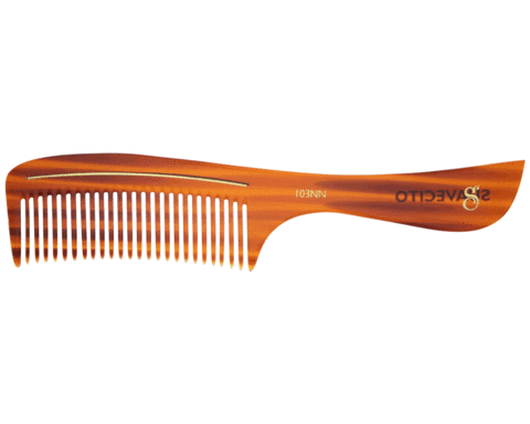DELUXE AMBER HANDLE COMB