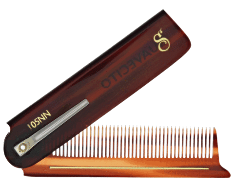 DELUXE AMBER FOLDING COMB