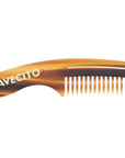SUAVECITO - DELUXE HANDLE BEARD COMB AMBER